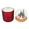Red Snow Globe Lid Scented Pillar Candle by Ashland®
